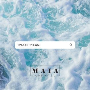 15% OFF ON MAIA APPAREL TODAY ONLY
